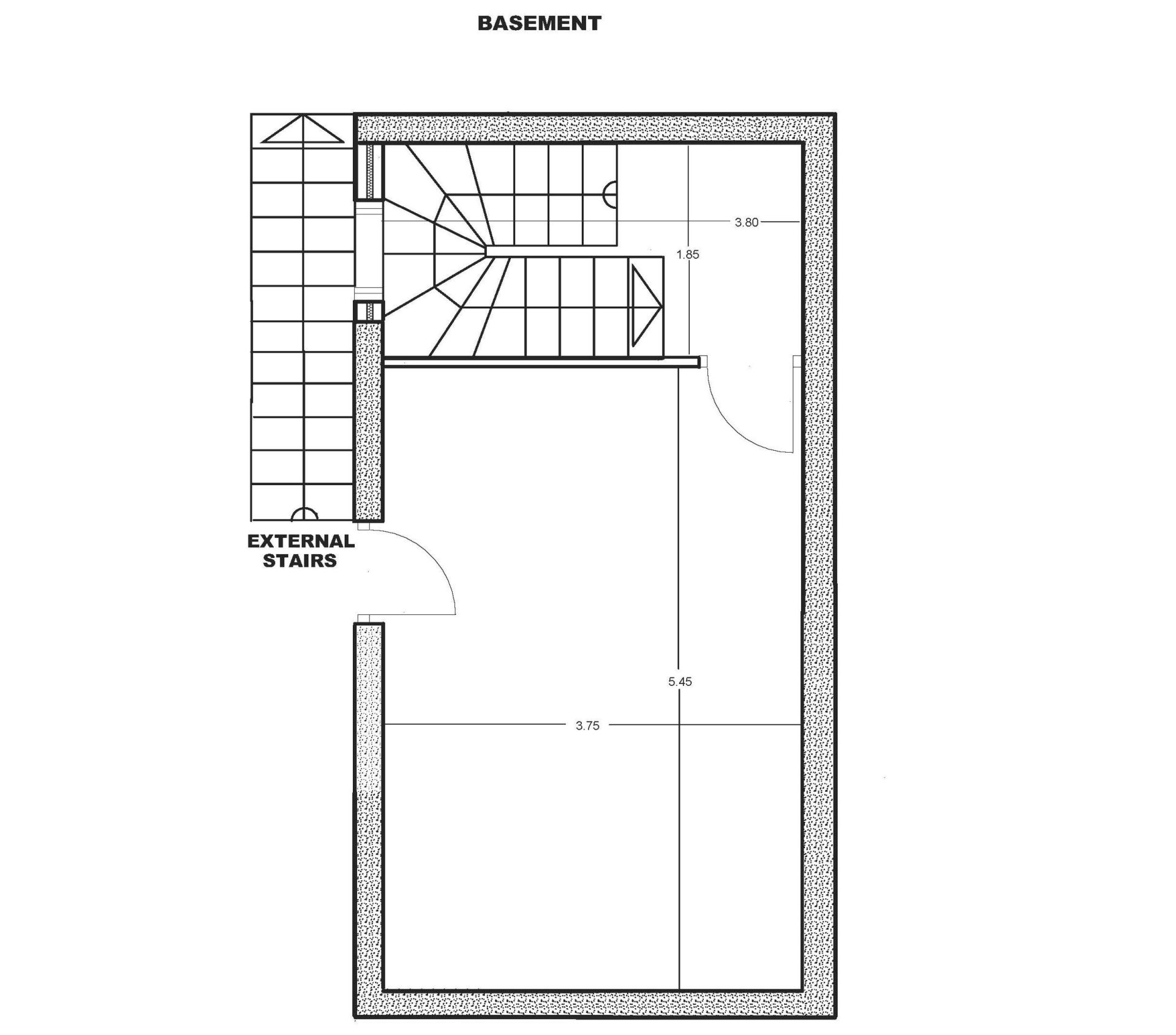 Villa floor plan - basement