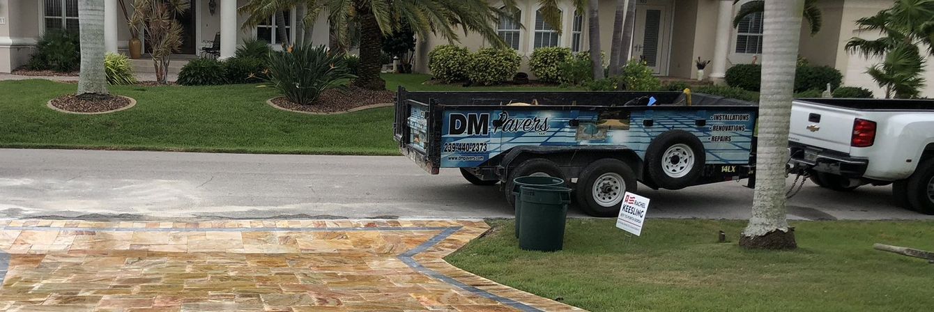 Superior Pavement Services — Service Truck Of DM Pavers LLC in Fort Myers, FL