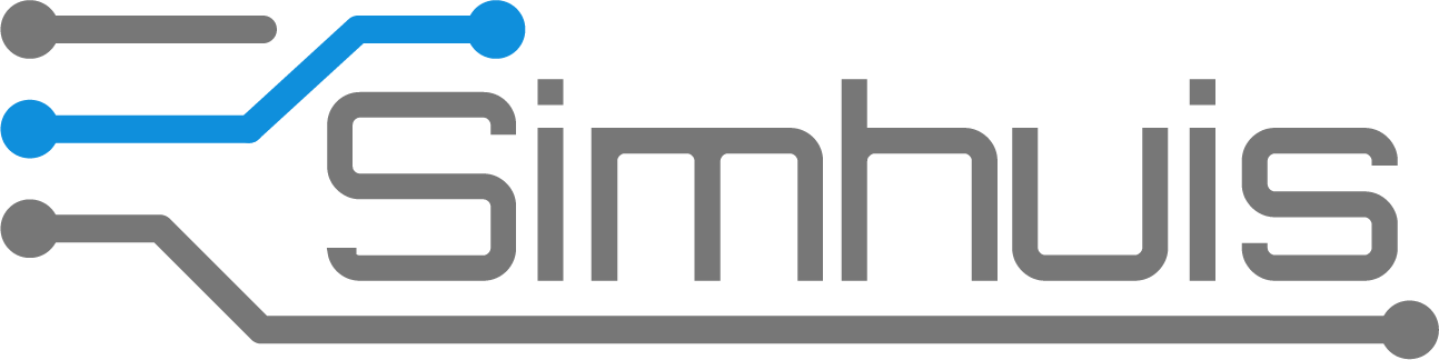 Een blauw logo voor sos sim altijd connectiviteit