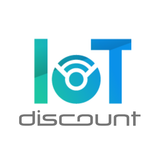 Een logo voor een bedrijf genaamd iot discount