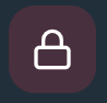 White lock icon on a dark purple square button