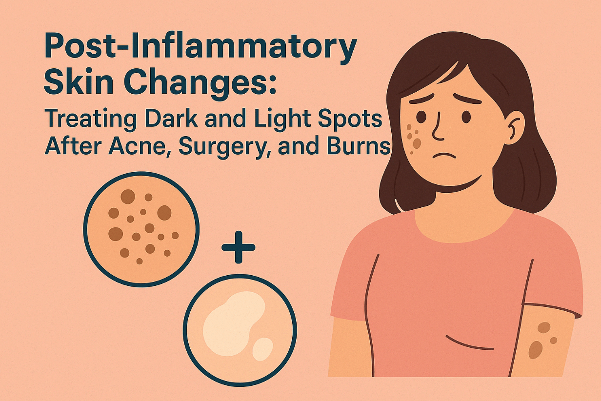 Post-Inflammatory Skin Changes: Treating Dark and Light Spots After Acne, Surgery, Burns, and Sun Exposure