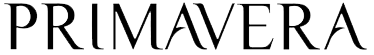 The word primavera is written in black on a white background