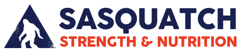 A logo for sasquatch strength and nutrition