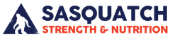 A logo for sasquatch strength and nutrition
