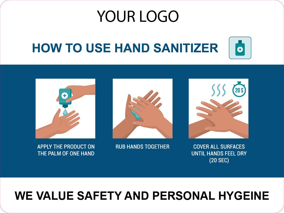 Hand Santizer Advice - glenroyDAVIE Signs+ Visual