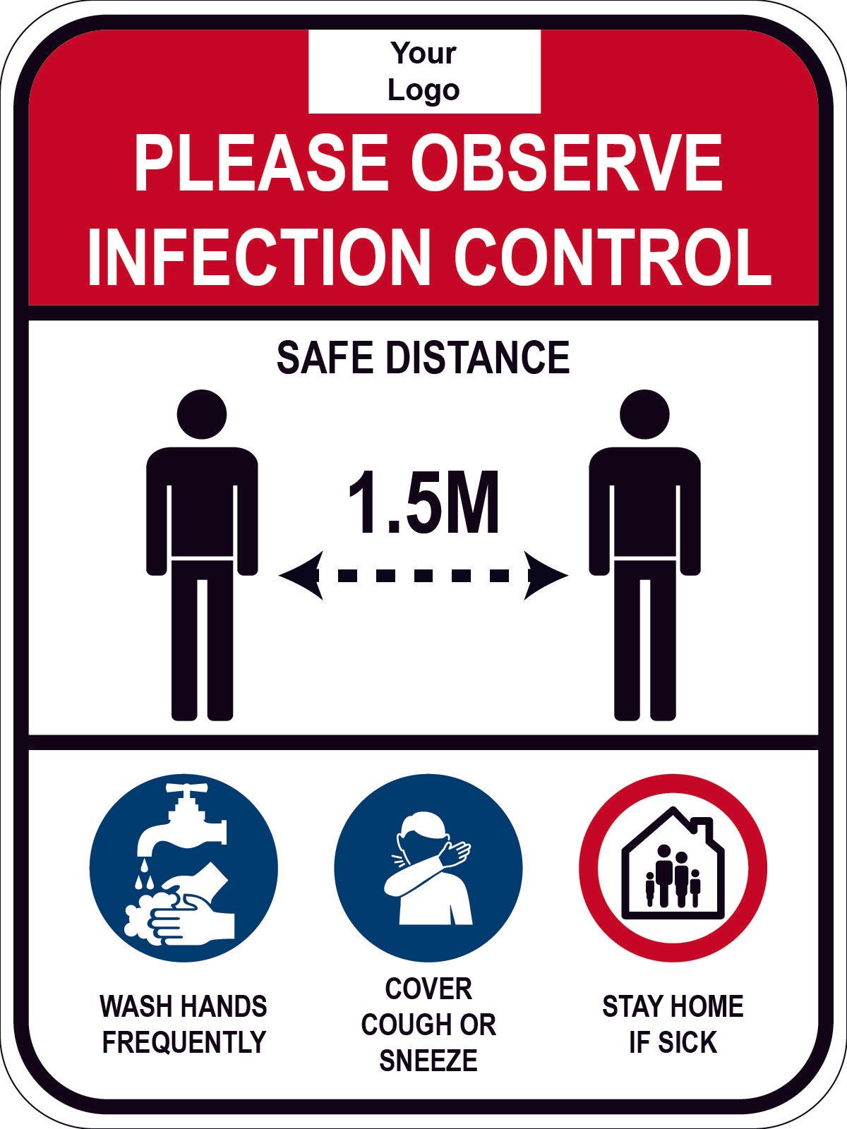 Infection Control - glenroyDAVIE Signs+ Visual