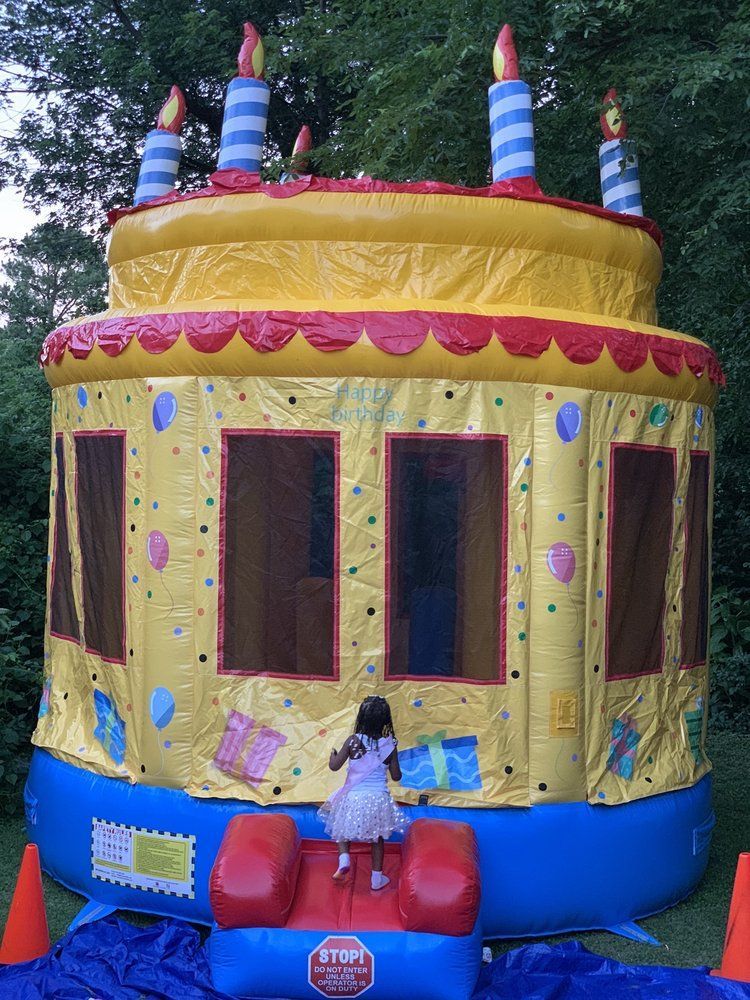 Birthday Cake inflatable bouncer rental