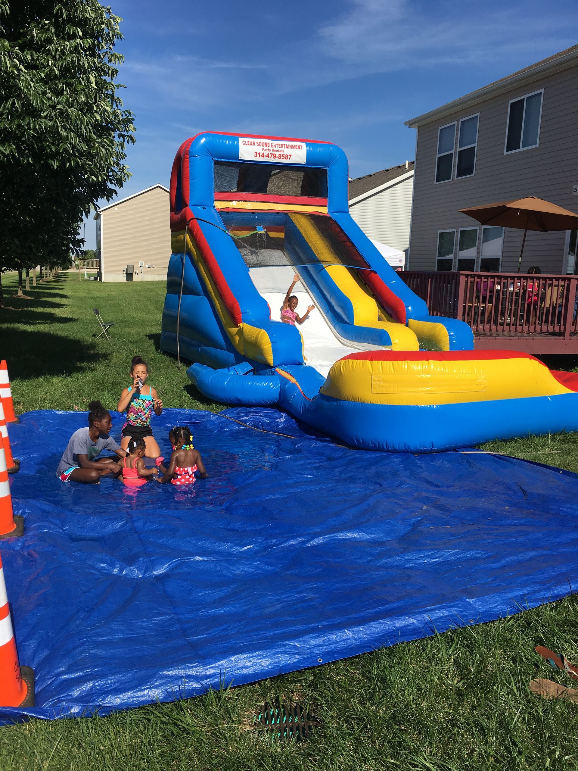 All-American inflatable slide rental wet or dry