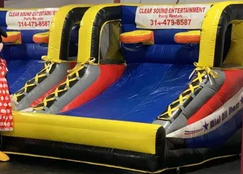 Basketball inflatable game rental