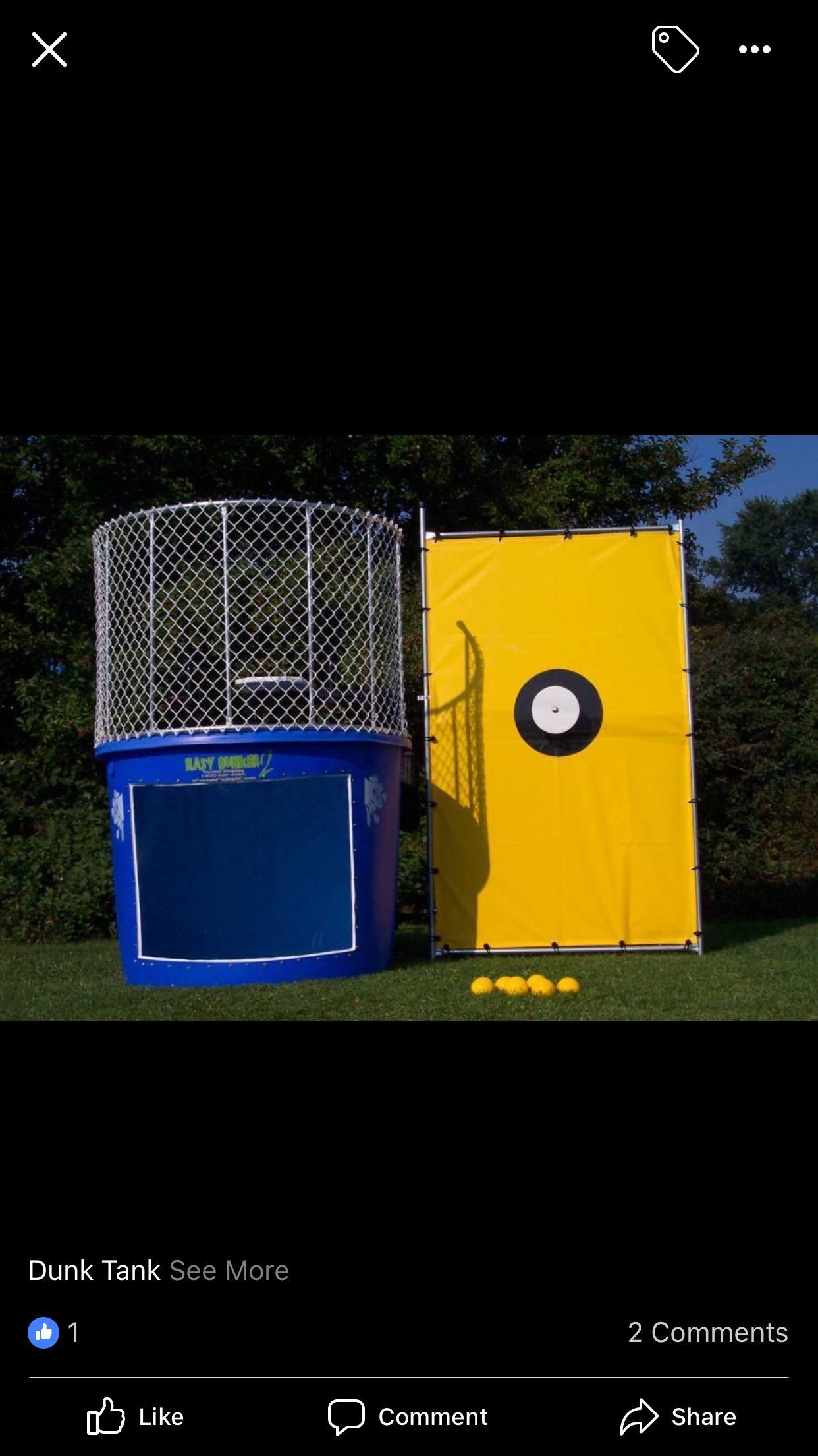 Dunk tank rental