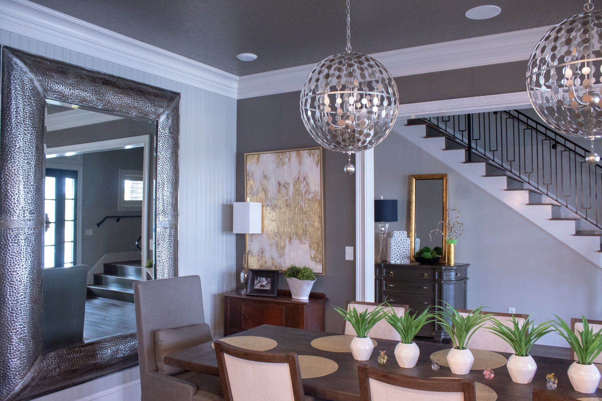 dining room remodel and chandelier