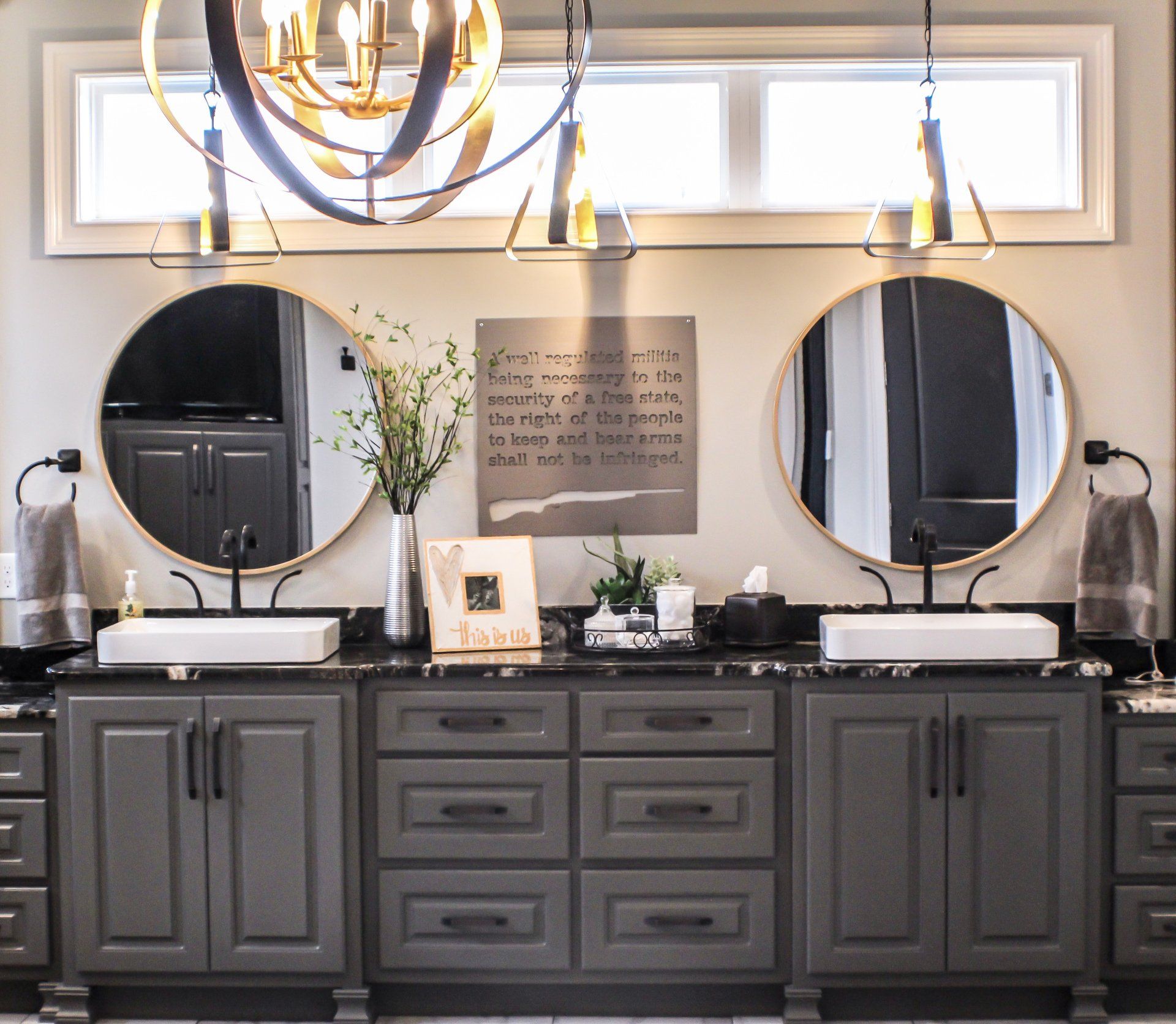 bathroom double vanity installation