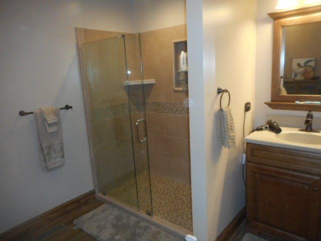 new shower installation