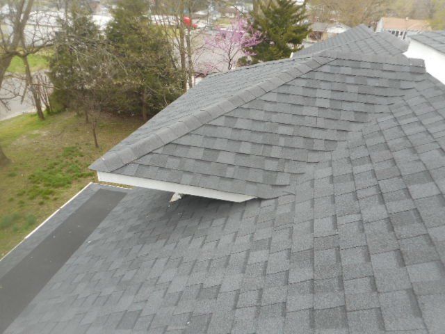 new roof installation with shingles