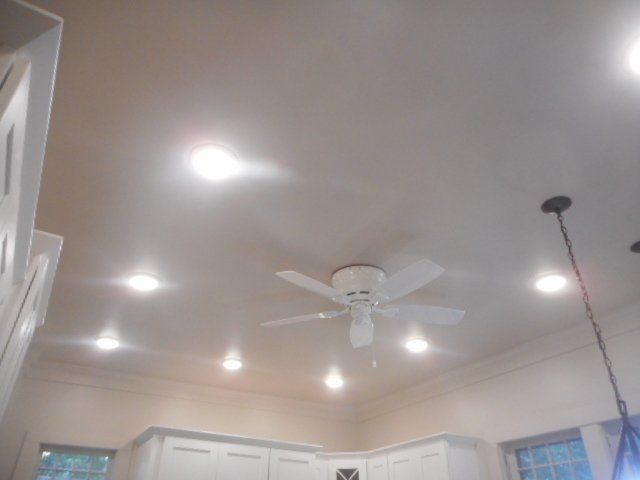 recessed lighting installation