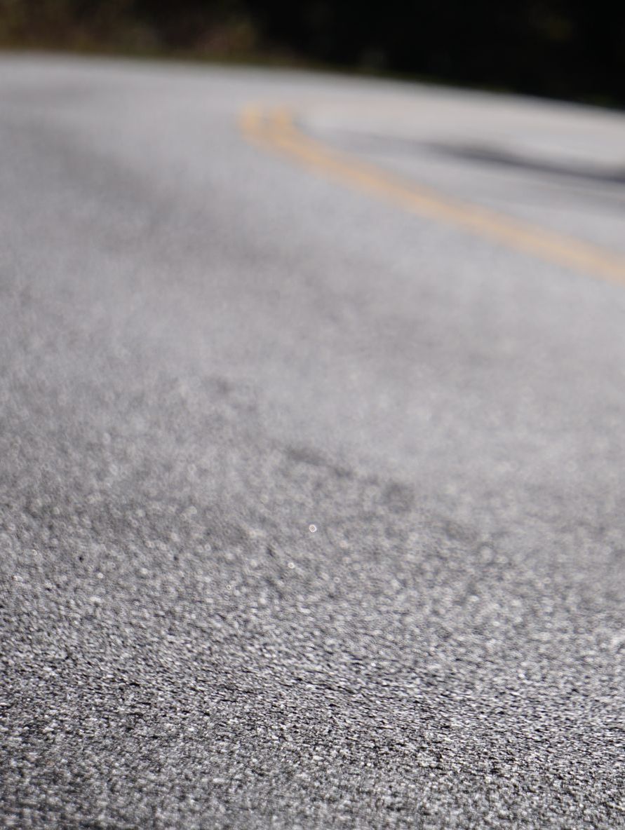 Closeup of a chip seal.