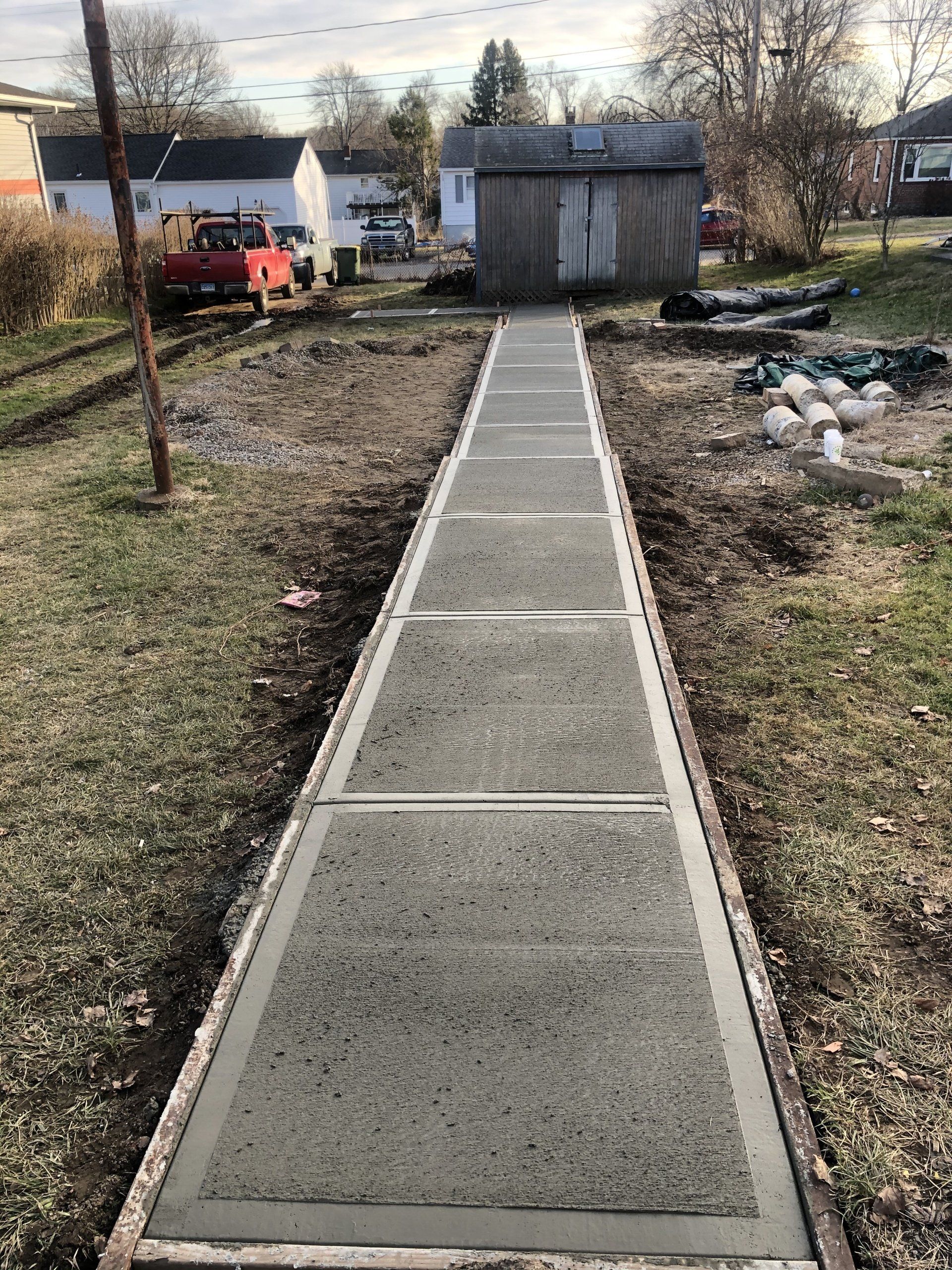 Naugatuck ct concrete slab walkway ]