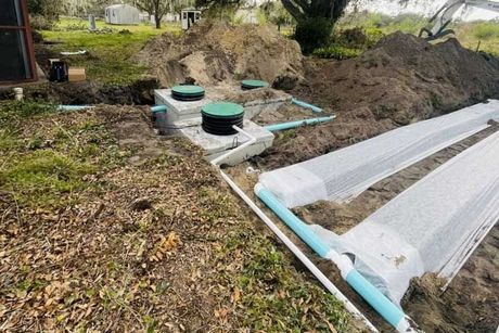 septic tank and drain field