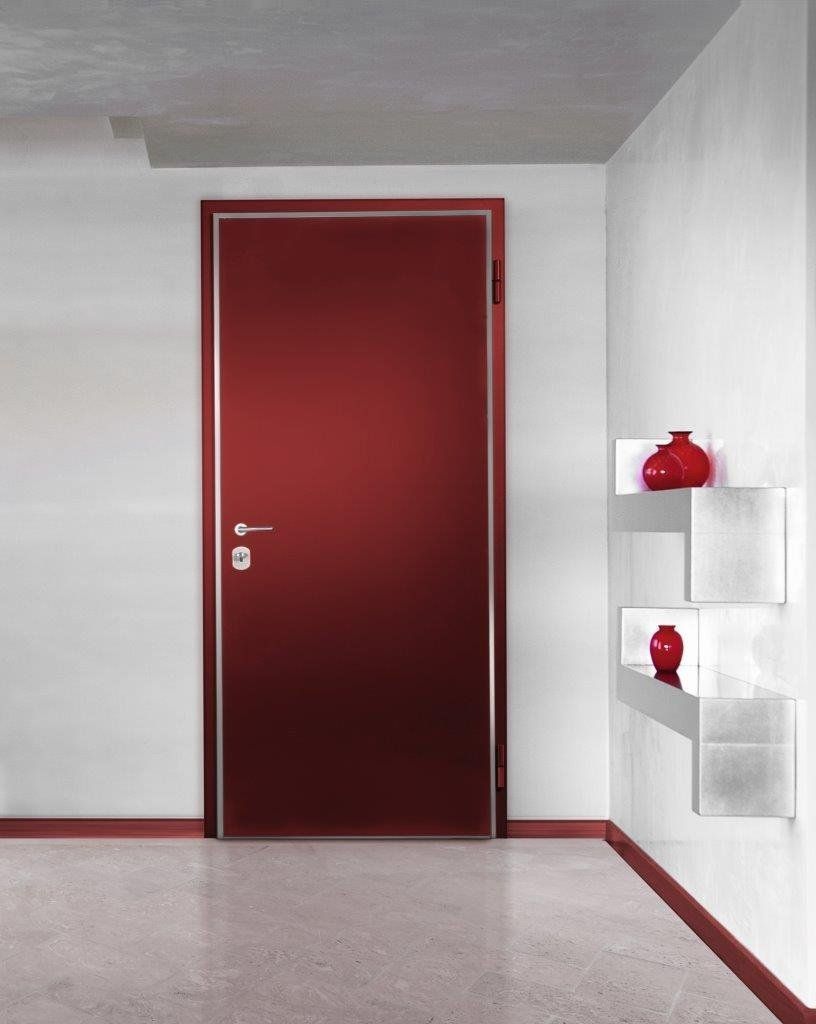 Porta moderna rossa