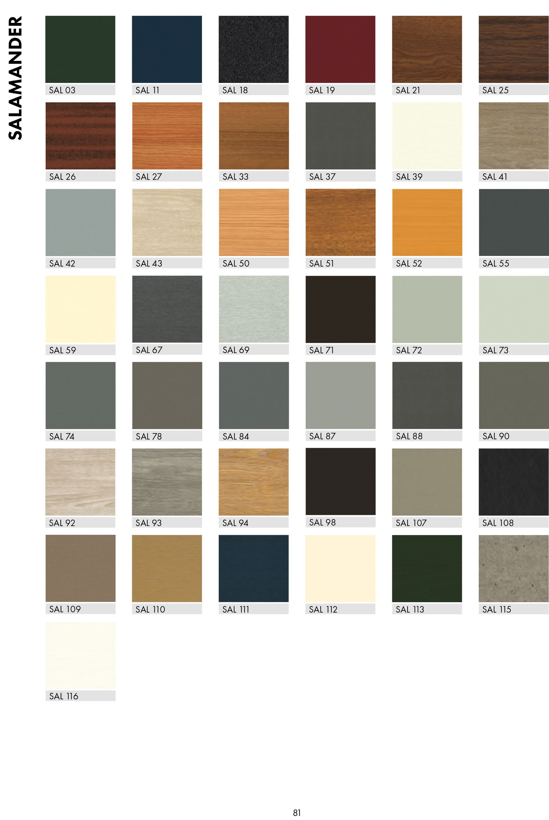 Una pagina con un sacco di colori diversi