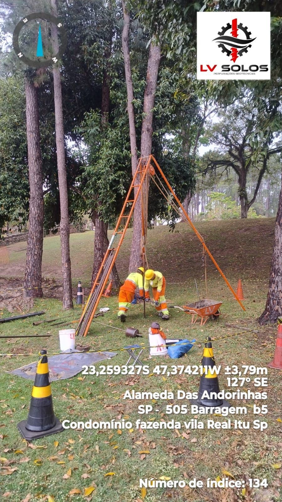 Sondagem a Percussão  com ensaio SPT