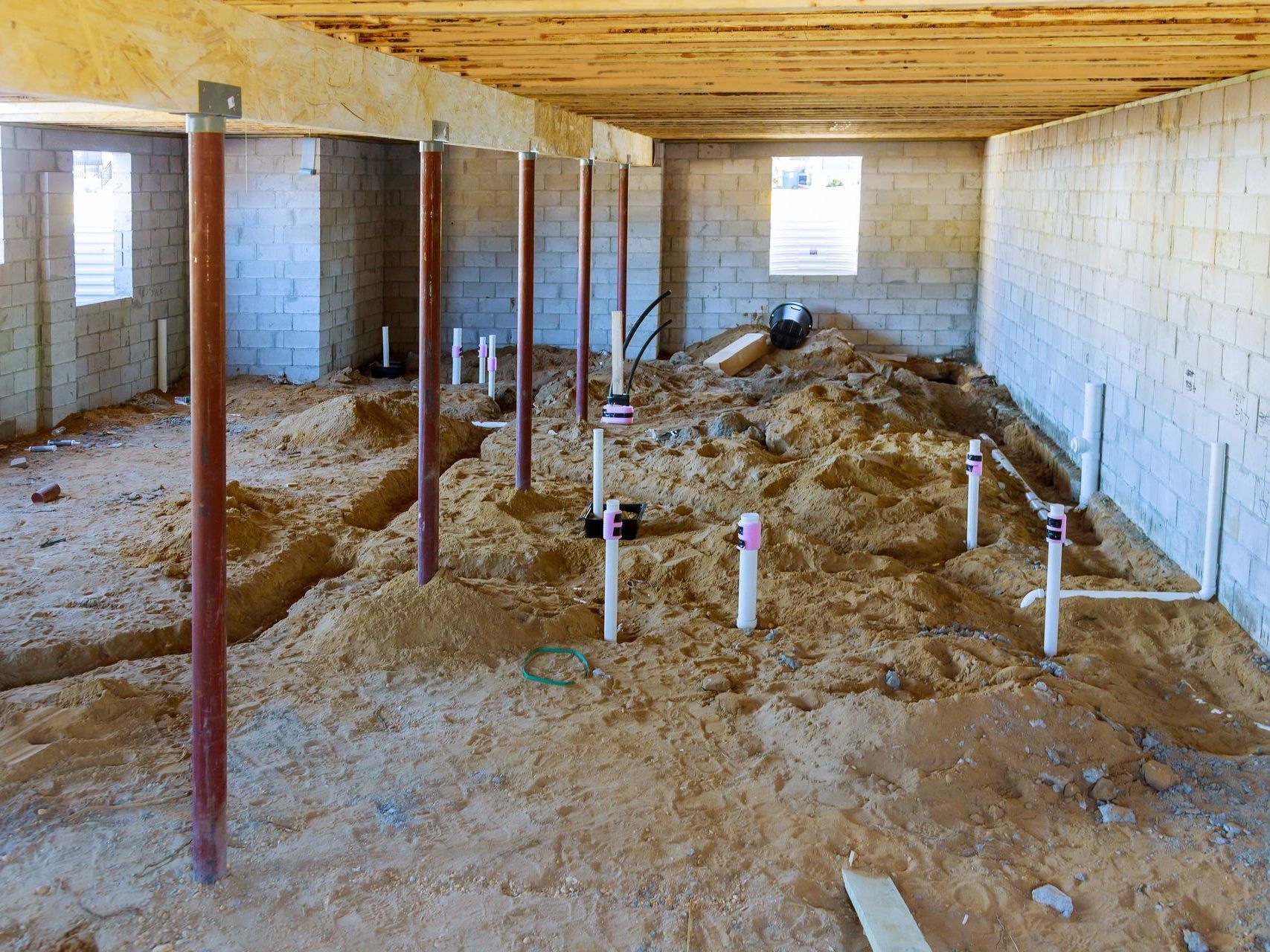 sump pump installation