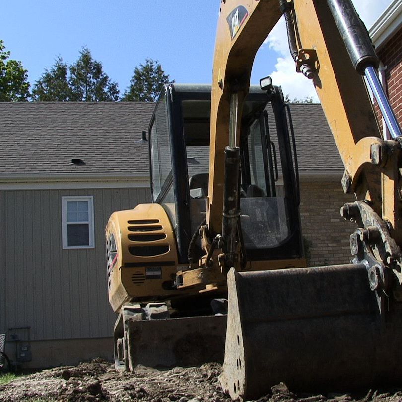 excavation machines at work