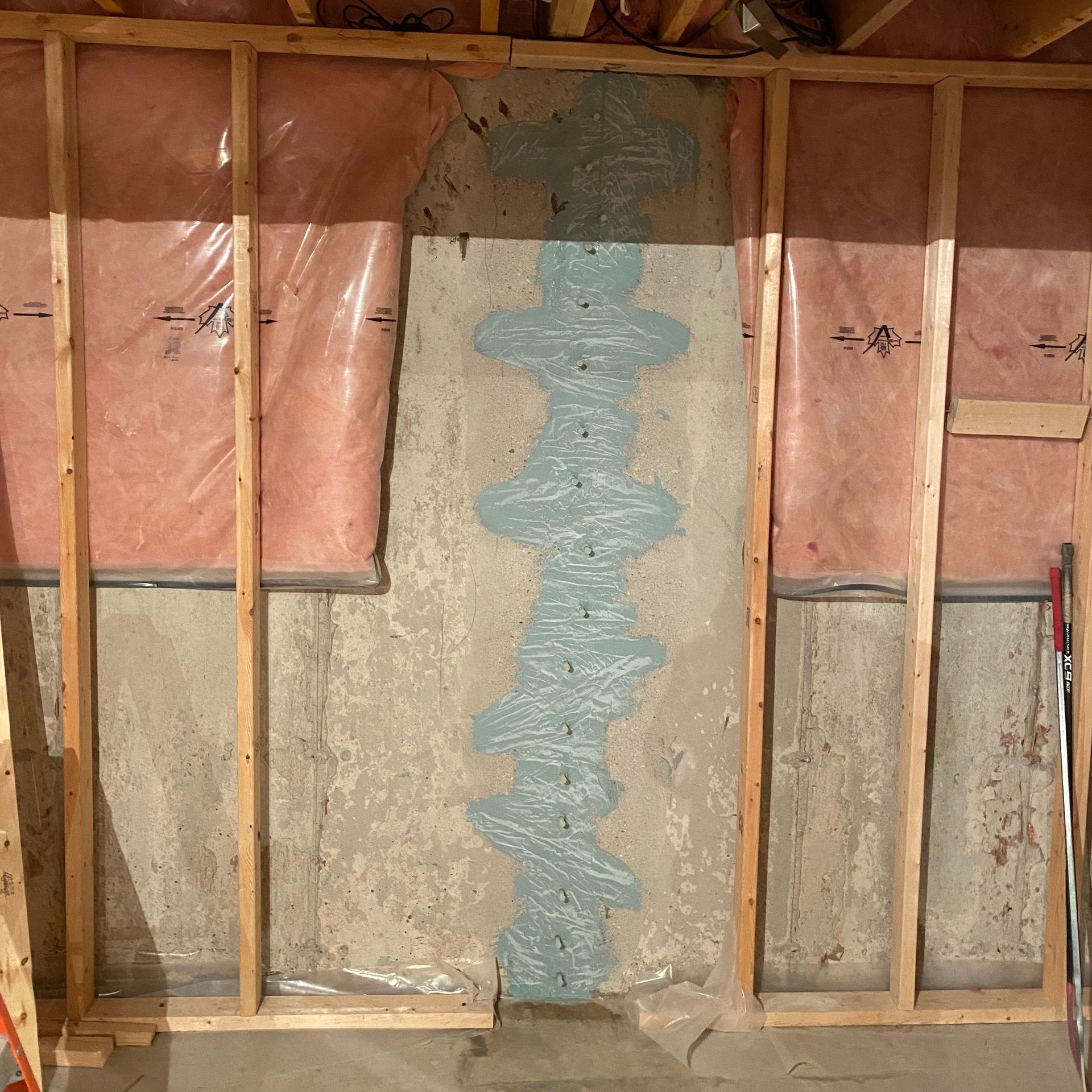 stitched wall cracks