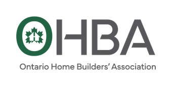 Ontario Home Builders’ Association logo with green emblem and gray text
