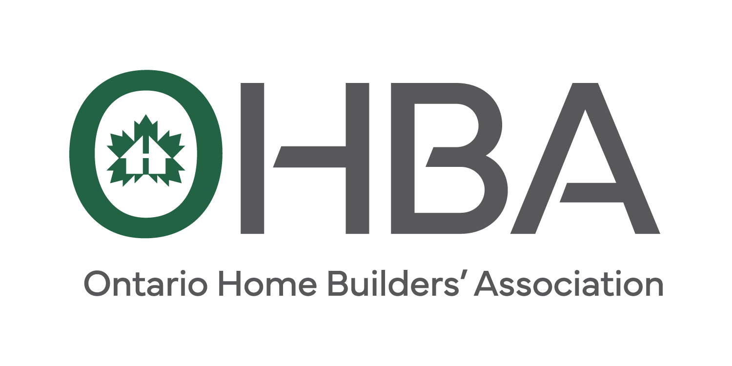 Ontario Home Buildersβ Association logo with green house icon and gray text