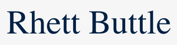 Rhett Buttle text in dark blue.