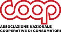 The coop logo is red and white and says associazione nazionale cooperative di consumatori.