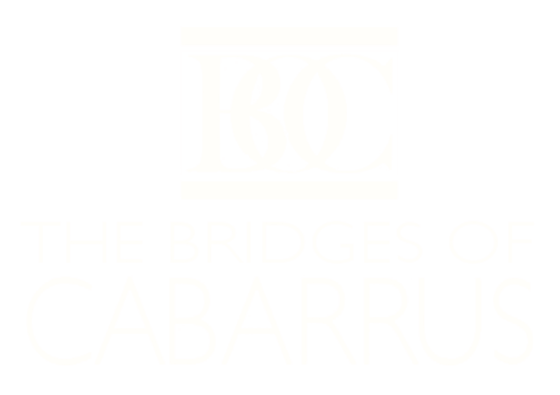 The Bridges of Cabarrus Logo - Footer, go to home