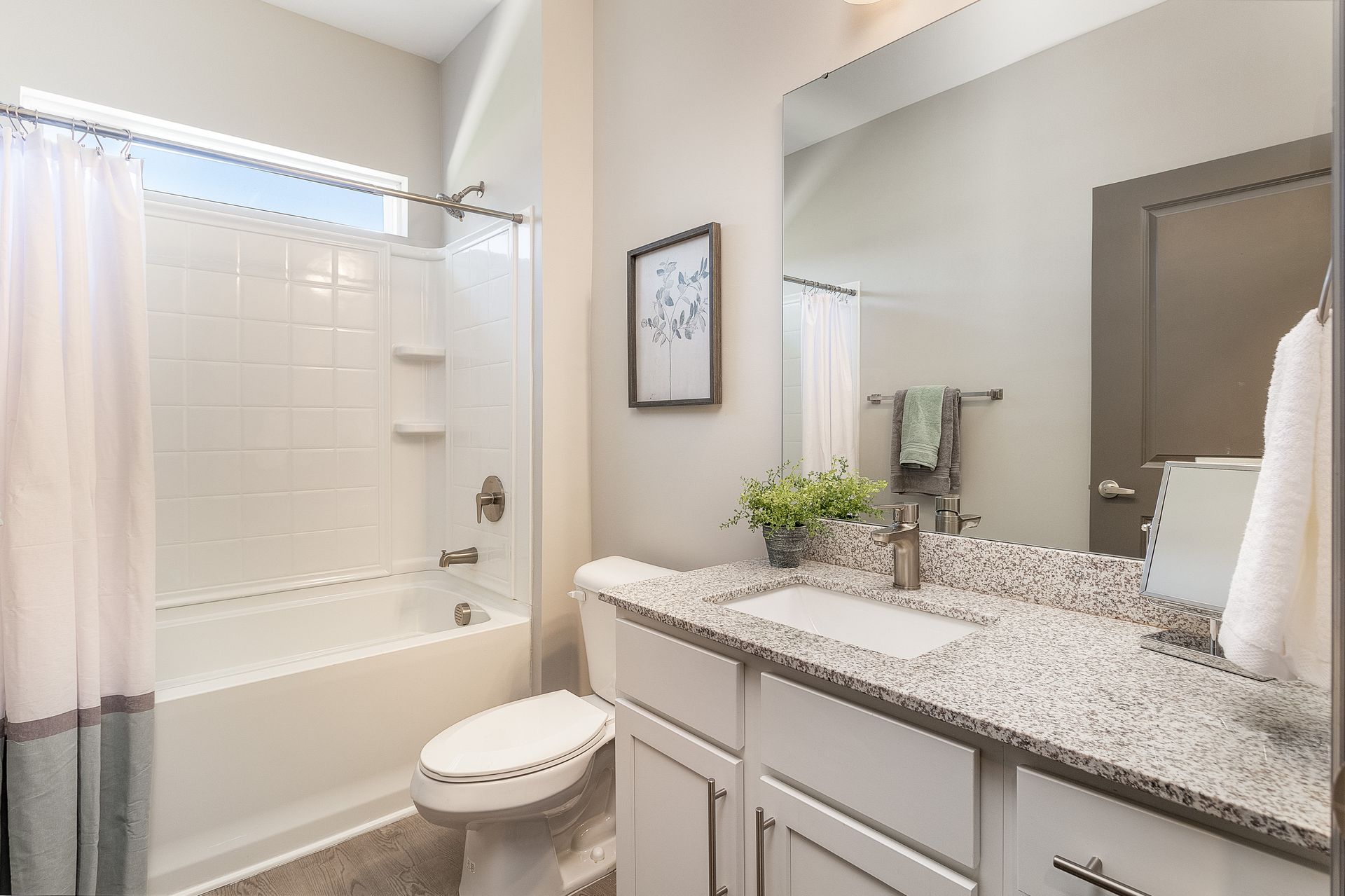 unit bathroom at bridges of cabarrus