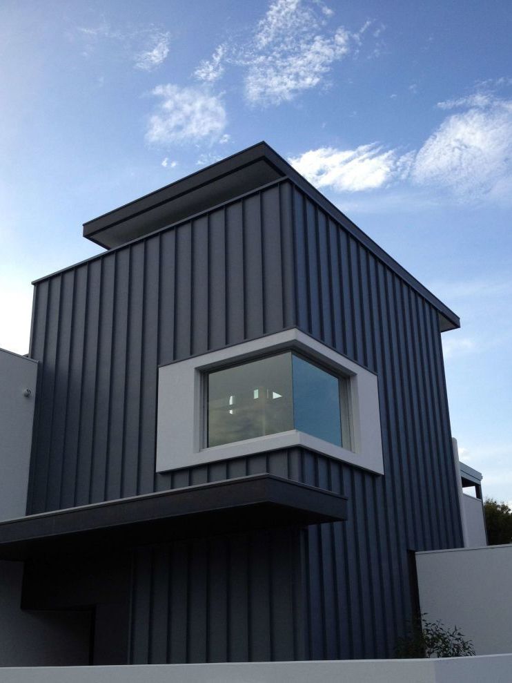 home made of metal panels