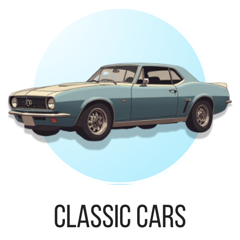 Classic car glass