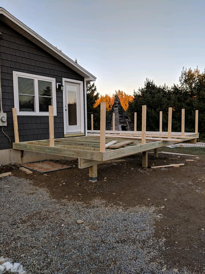 Before Deck Installation — Hampton, ME — Central Maine Exteriors