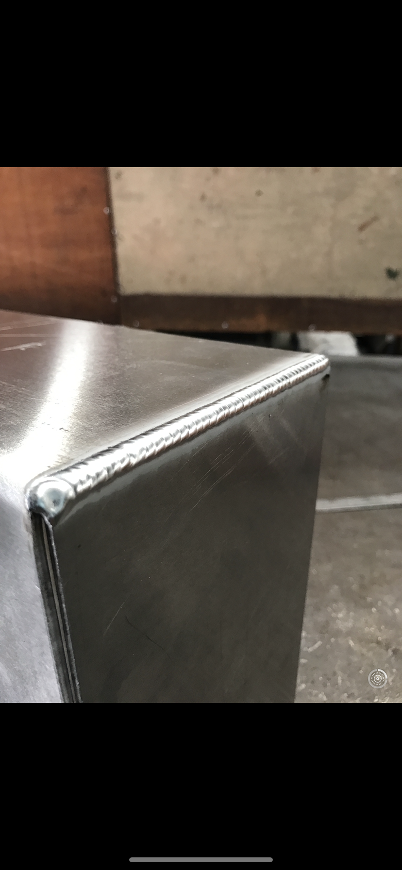 A close up of a stainless steel box on a table — Fabricator In Coffs Harbour, NSW