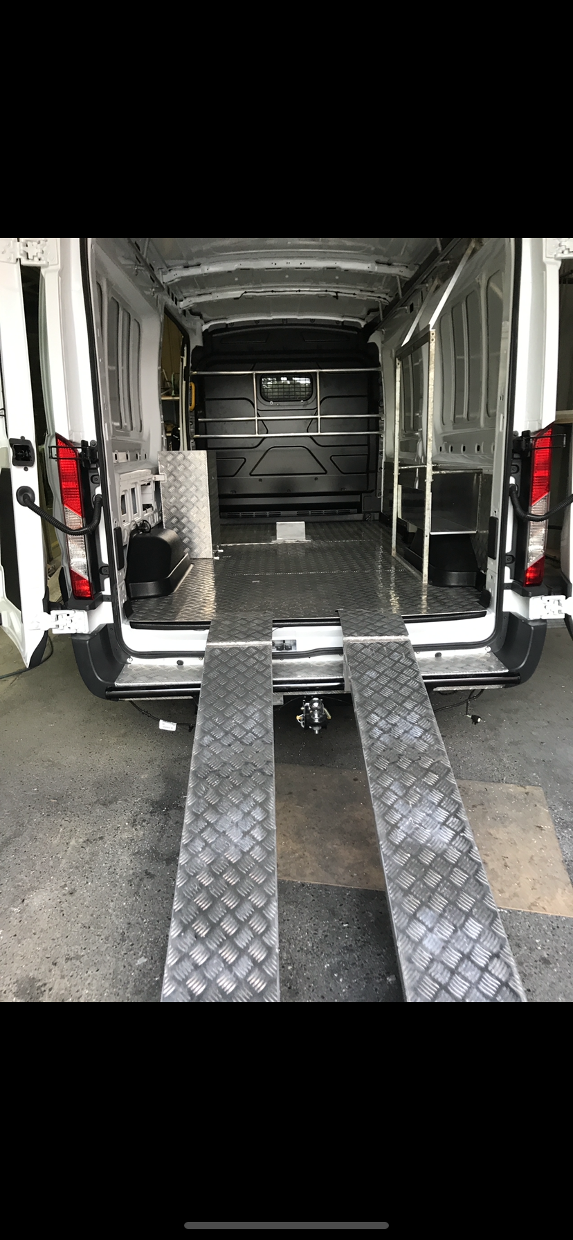 A van with ramps attached to the back of it — Fabricator In Coffs Harbour, NSW