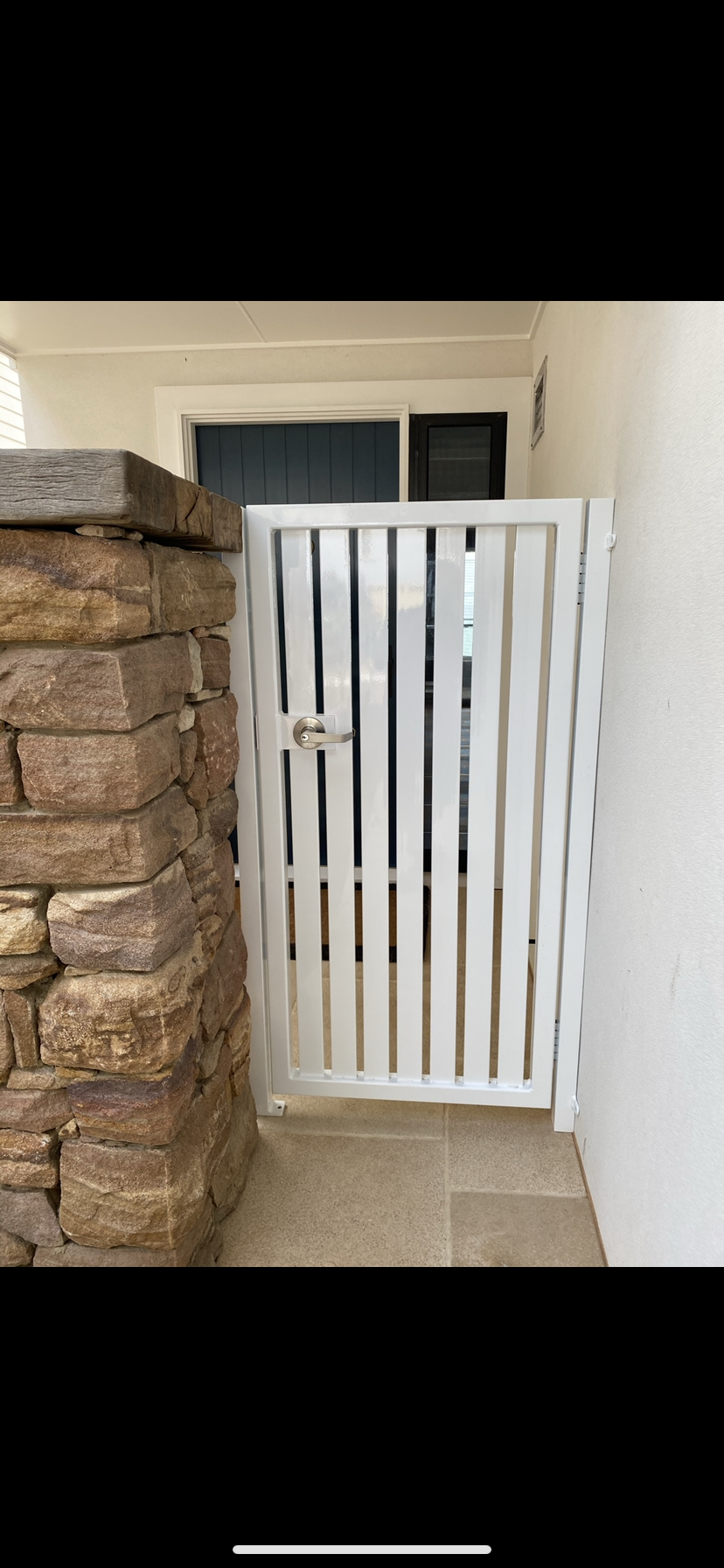 Aluminium White Gate: A sleek and Modern Entrance Option — Fabricator In Coffs Harbour, NSW