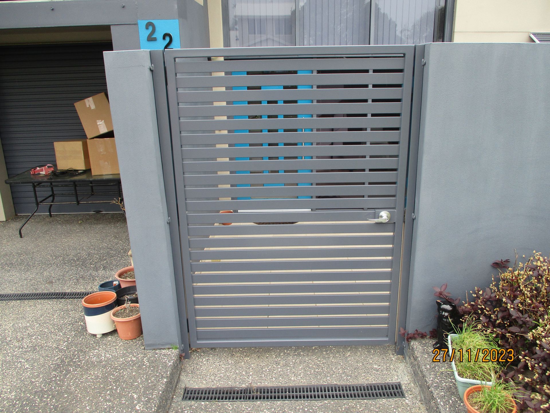A gate with the number 22 on it — Fabricator In Coffs Harbour, NSW