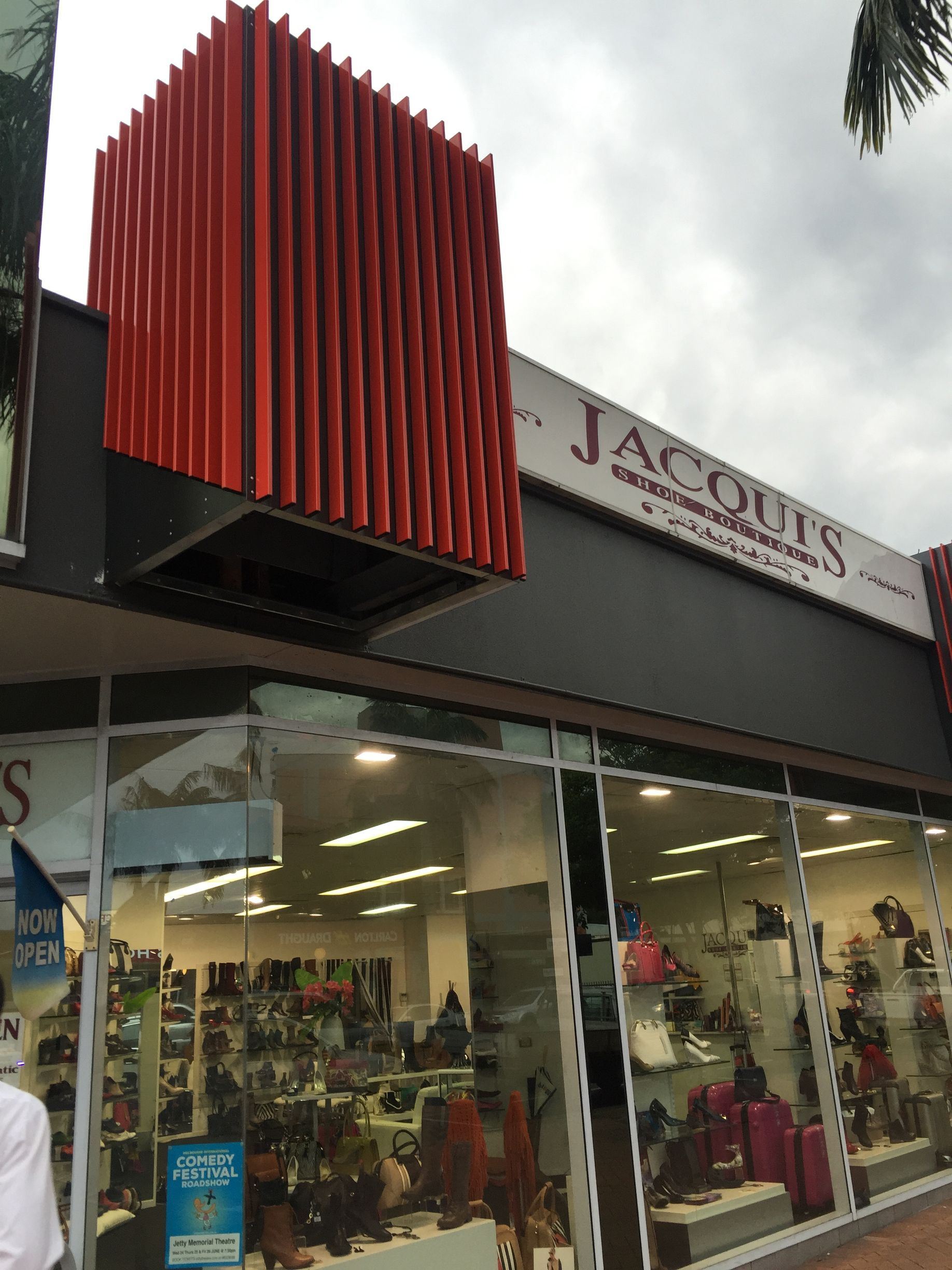 A jacobs shoe store with a red roof — Fabricator In Coffs Harbour, NSW