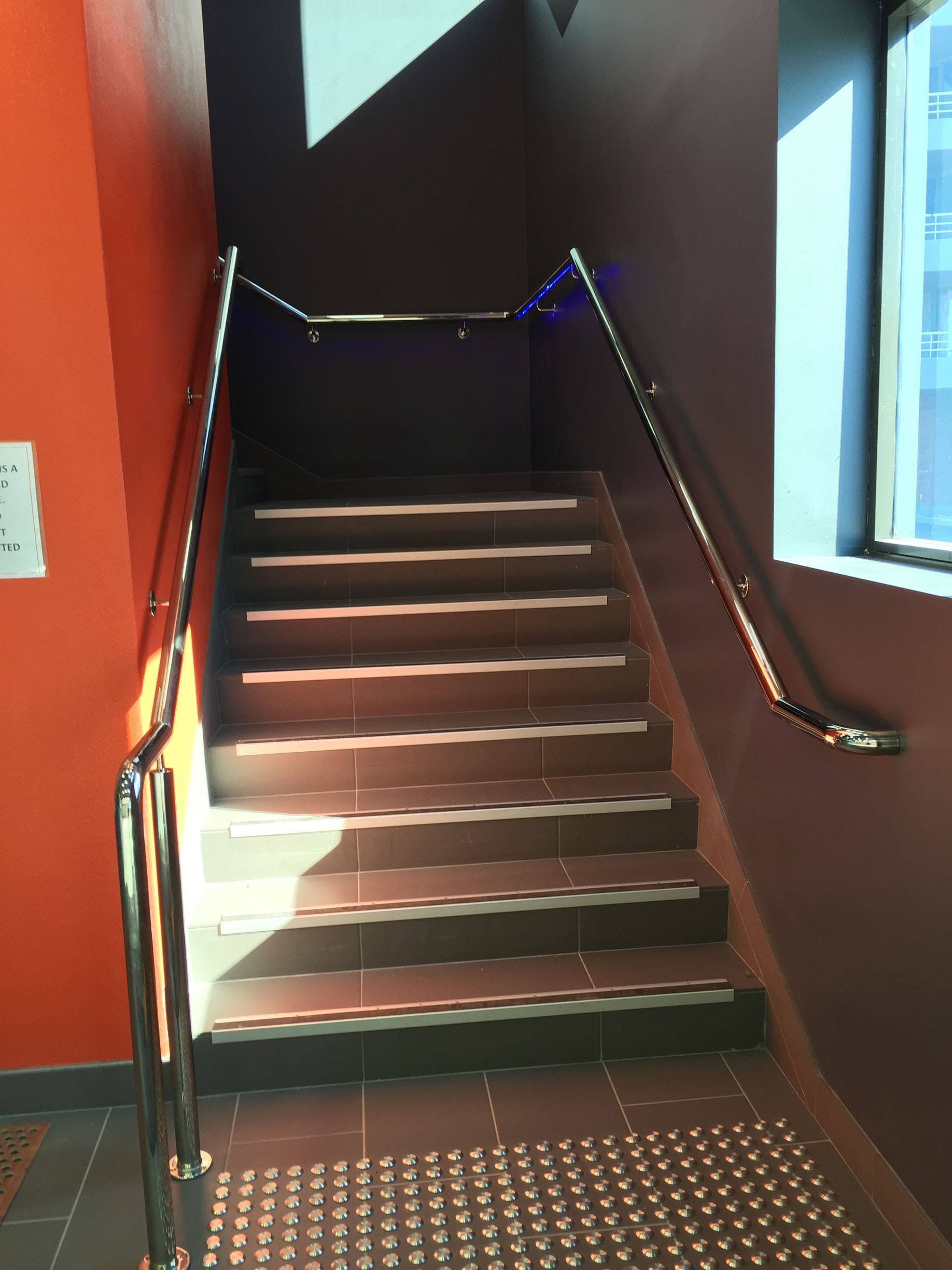 Close-Up Of Staircase With Stainless Steel Railing — Fabricator In Coffs Harbour, NSW