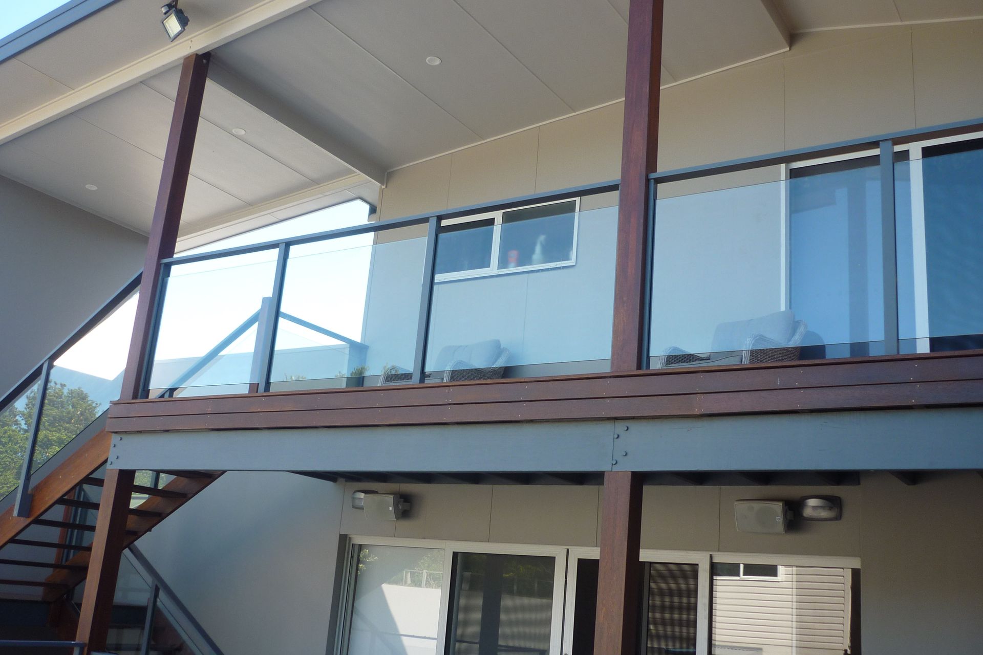 A house with a balcony and stairs leading up to it — Fabricator In Coffs Harbour, NSW