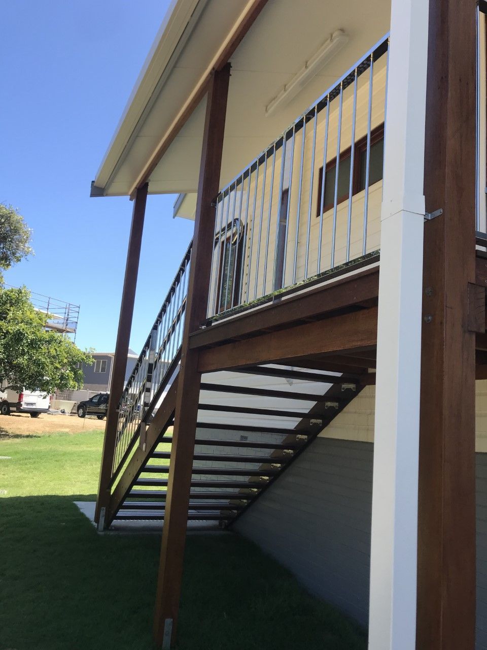 A house with stairs leading up to the second floor — Fabricator In Coffs Harbour, NSW