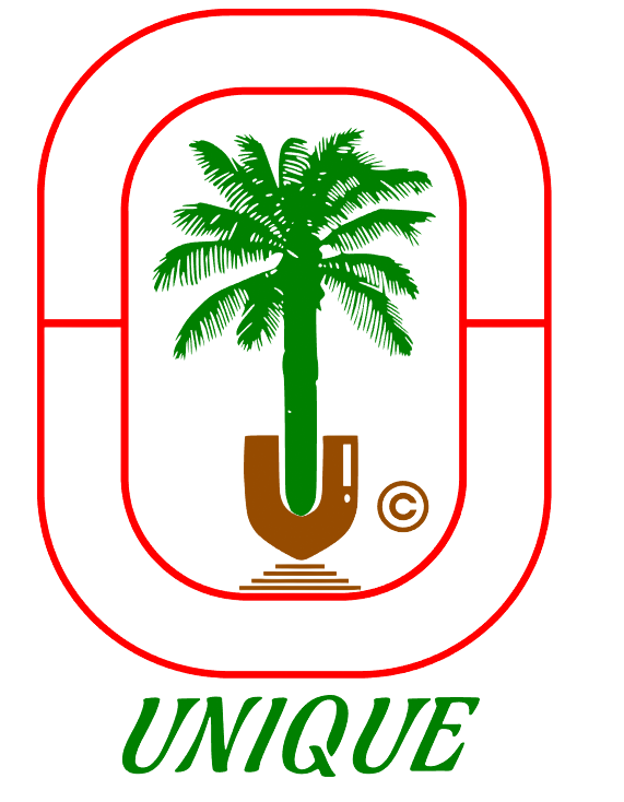 Orange logo: Palm tree within shovel shape, surrounded by text
