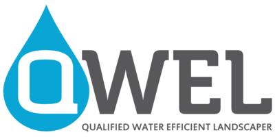 Logo featuring a blue water drop icon next to the letters