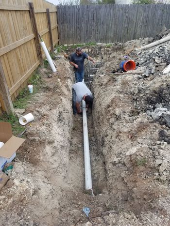 Fixing Broken Water Pipe Line — Residential/Commercial Plumbing Repair Contractor in Austin TX