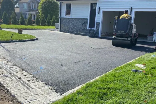 cracked uneven driveway repair massapequa ny
